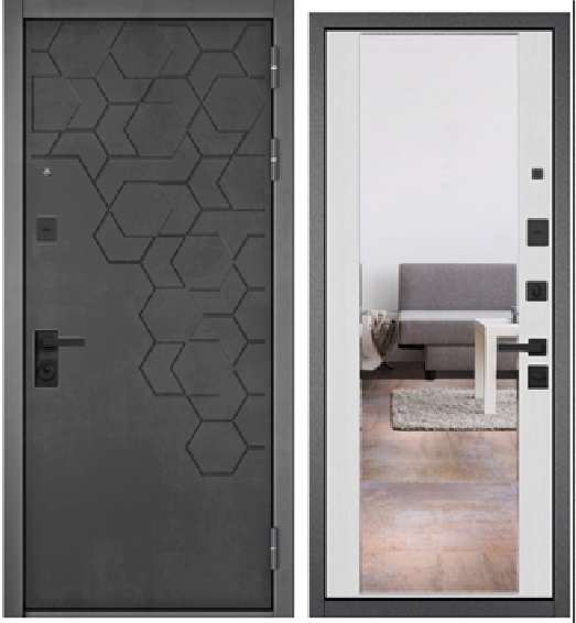 TRUST MASS 90 633 (184 Бетон темный / зеркало)