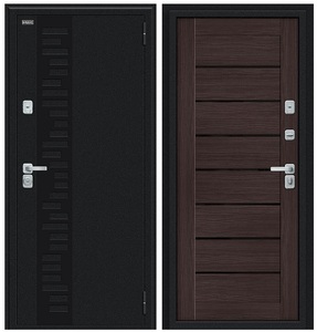 Thermo Техно Д2/BChrome (Букле черное/Wenge Veralinga) ТЕРМОРАЗРЫВ